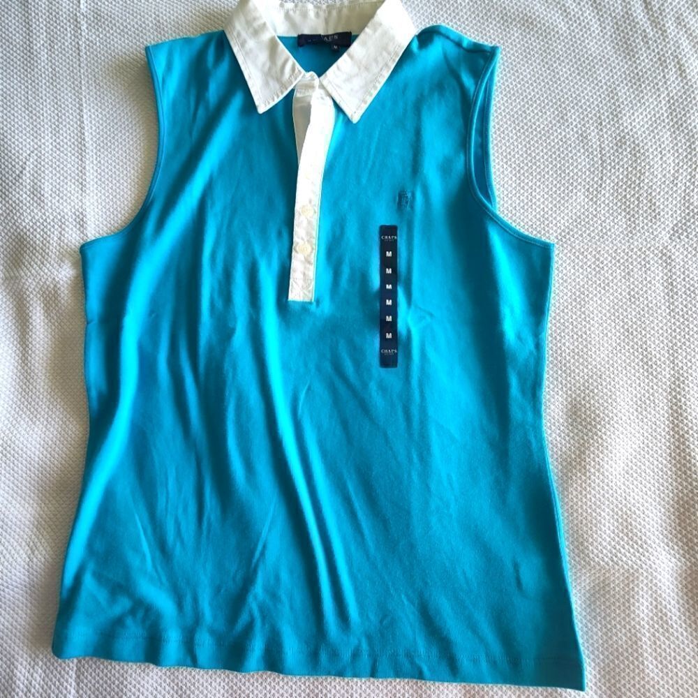 Chaps sleeveless blouse Coastal